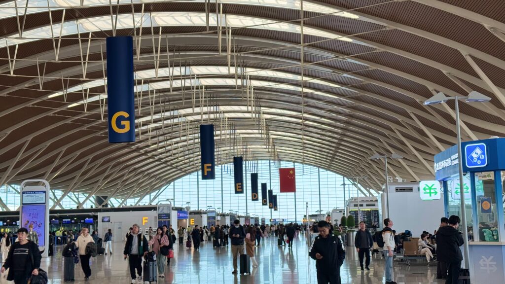 上海浦東国際空港 出発ロビー