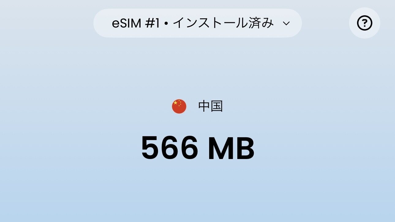 海外一泊二日 データ通信消費量